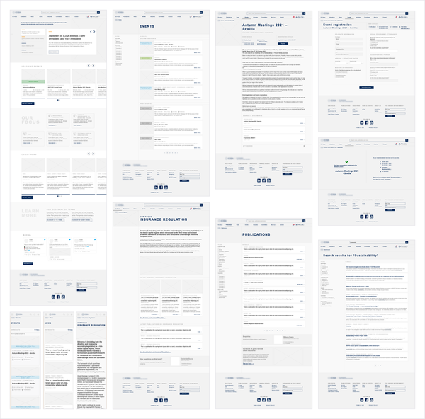 Wireframes selection