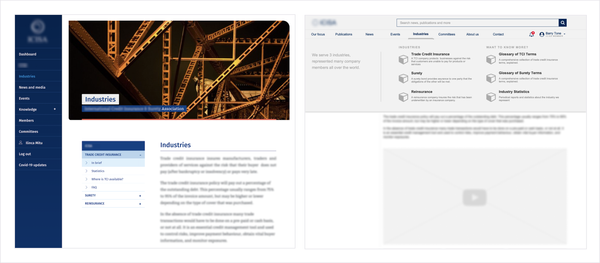 Before and after navigation