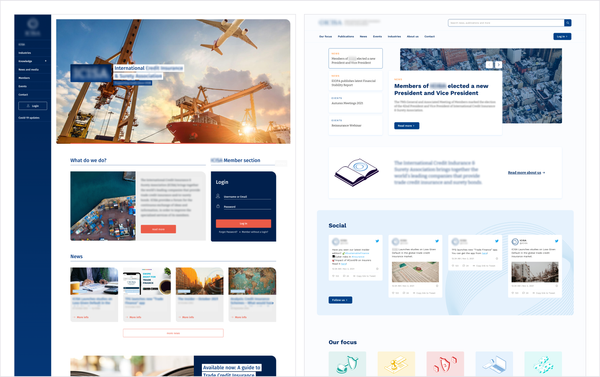Before and after homepage